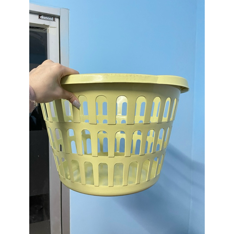 ตะกร้ากลม ขนาด 45 × 45 × 28 สามารถใส่ของได้อเนกประสงค์