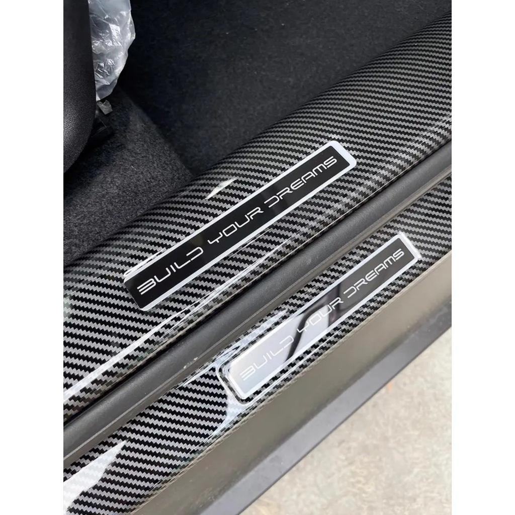 สินค้าพร้อมส่ง BYD Dolphin ชุดแต่งกันรอยขอบประตูรถยนต์คาร์บอนไฟเบอร์ ทนทานติดตั้งง่าย - รูปที่ 3