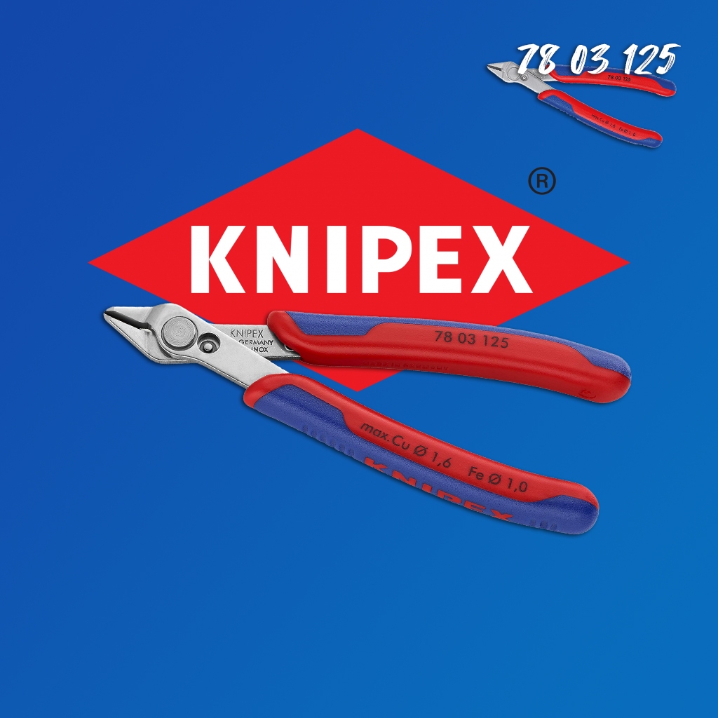 KNIPEX Electronic Super Knips INOX 125 mm คีมตัด INOX 125 มม. รุ่น 7803125