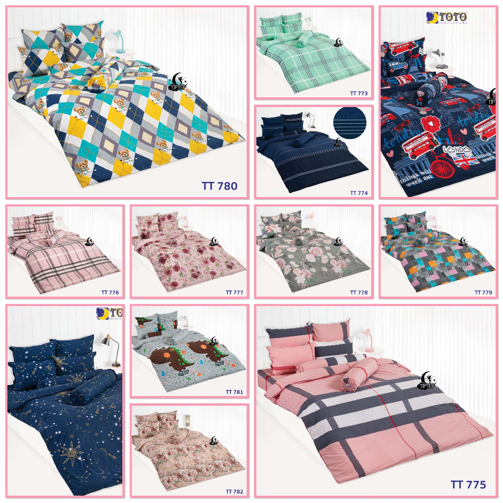 TOTO 2023 ผ้าปูที่นอนลายทั่วไป (ไม่รวมผ้านวม) 3.5/5/6 ฟุต ของแท้ - รูปที่ 3