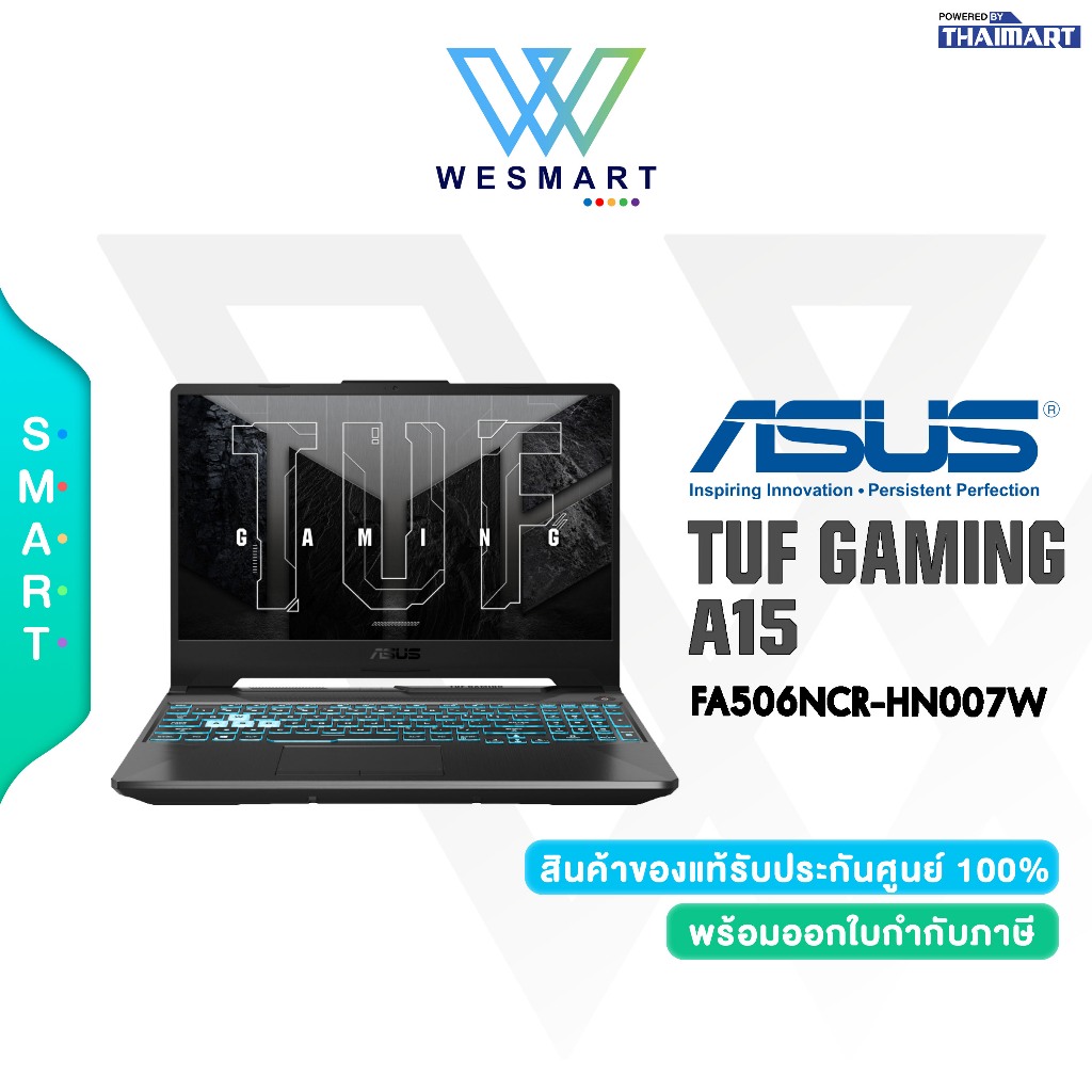 (0%) ASUS NOTEBOOK TUF GAMING A15 FA506NCR-HN007W : Ryzen7 7435HS/RTX3050/8GB DDR5/512GB SSD/15.6",F