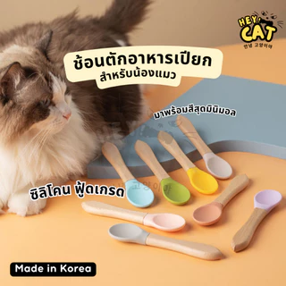 Heycat ช้อนตักอาหารแมว ช้อนอาหารเปียก ช้อนซิลิโคน Food Grade วัสดุคุณภาพ นำเข้าจากเกาหลี