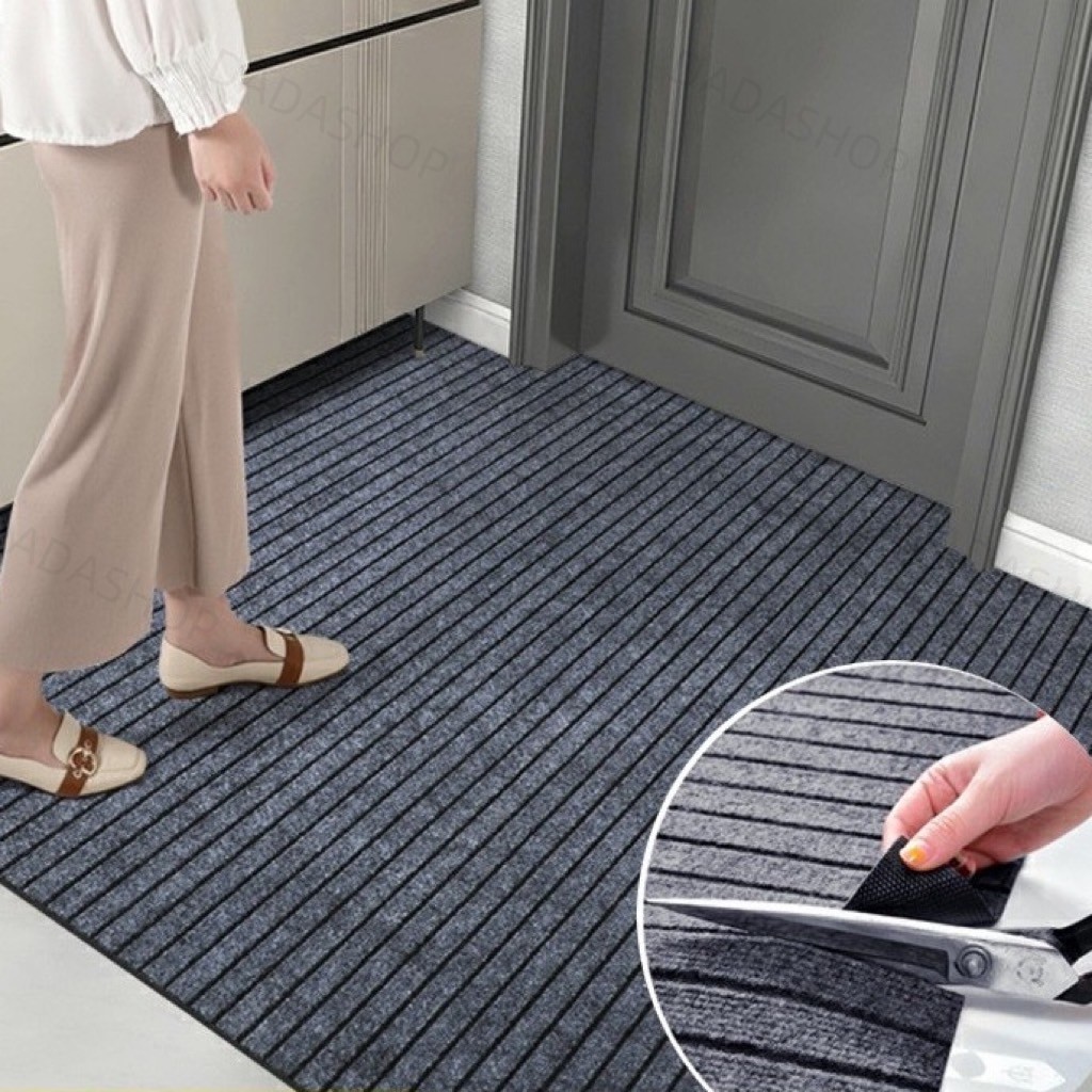 พรมปูพื้นดักฝุ่น EM1 พรมปูพื้นห้องครัว(กว้าง90cm -120cm) พรมเช็ดเท้าปูพื้นกันลื่น ดูดซับน้ำได้อย่างดี ทำความสะอาดง่าย