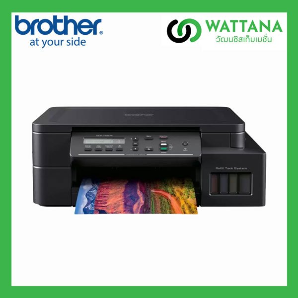 Printer Brother DCP-T520W Tank (Print/Scan/Copy/Wireless) 2 ปีหรือ 30,000 แผ่น (หมึกของแท้มาพร้อมเคร
