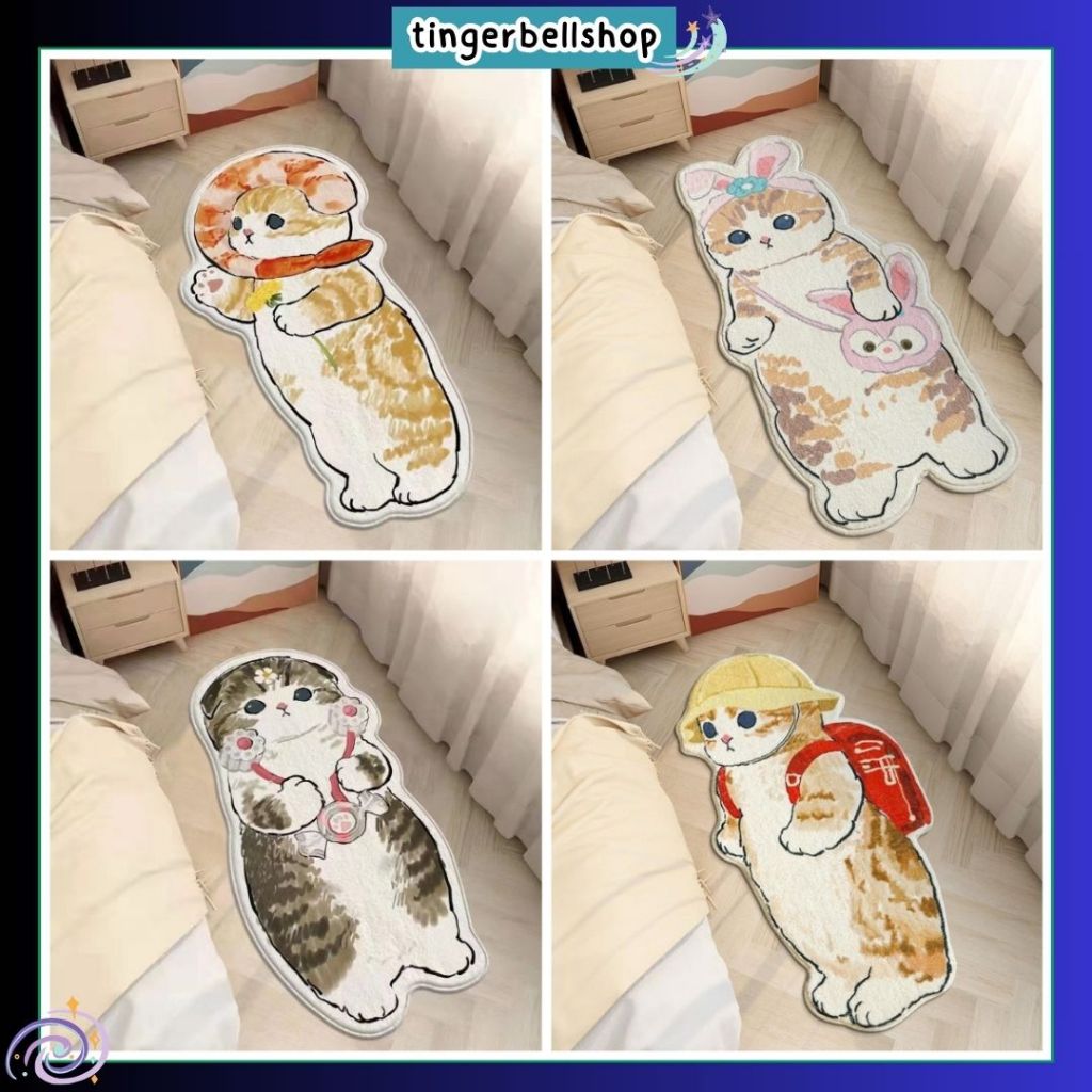 [พร้อมส่ง]พรมแมว พรมน่ารัก พรมเช็ดเท้า พรมปูพื้น พรมขนนุ่ม พรมห้องนอน พรมแต่งบ้าน