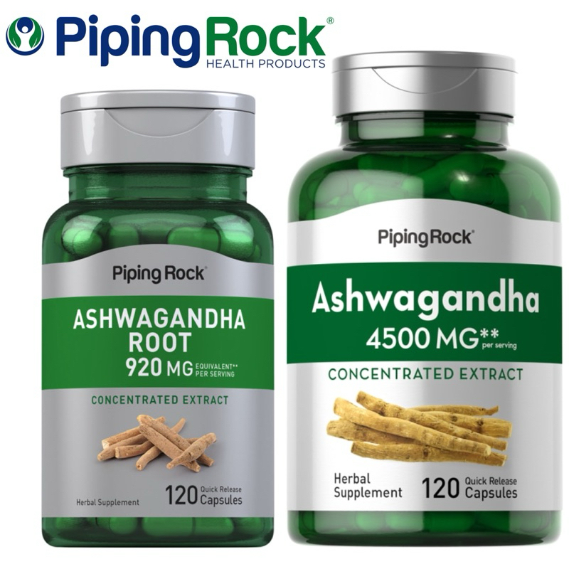 ส่งไว Exp.02/2027 Piping Rock Ashwagandha โสมอินเดีย ลดความเครียด ปรับสมดุล บำรุงร่างกาย