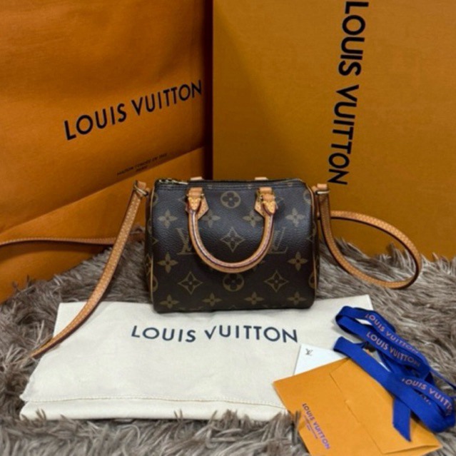 Lv speedy nano Monogram DC21แท้💯%มือสองบ