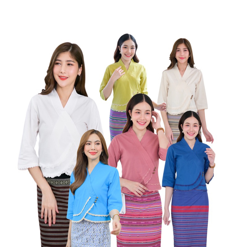 เสื้อพื้นเมืองผู้หญิงดอกแก้วถักโครเชต์