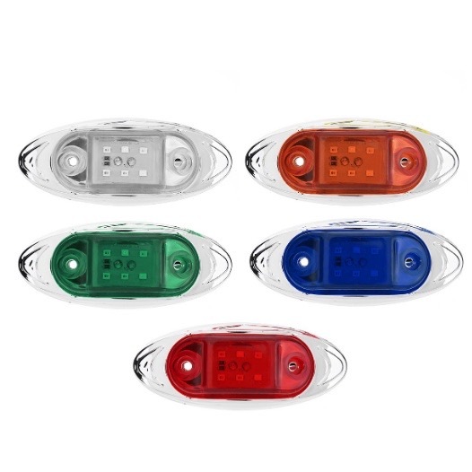 1ชิ้น 12-24V 3/6LED ไฟราวข้าง ไฟประดับรถ ไฟติดรถ ไฟตกแต่ง ไฟข้างรถ รถยนต์ รถบรรท