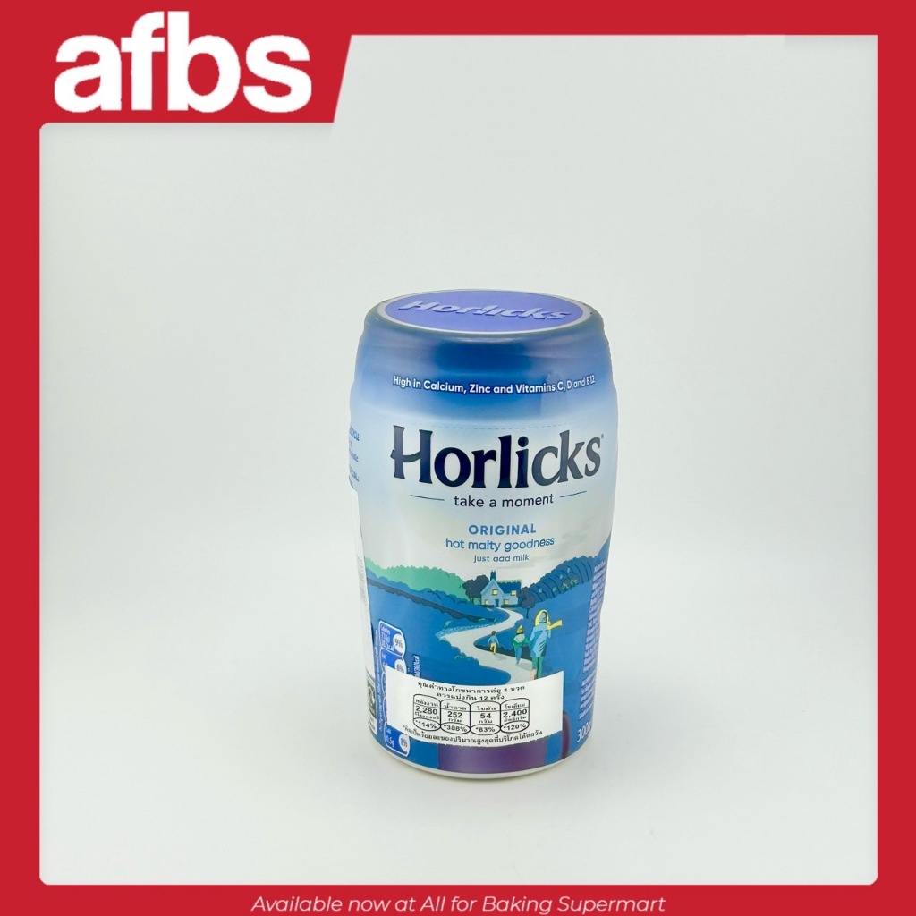 Horlicks Original Malt เทรดดิชั่นแนล มอลต์ มิลค์ ดริ้งค์ (เครื่องดื่มรสมอลต์) ตรา ฮอร์ลิคส์ เลือกได้ 2 ขนาด 30