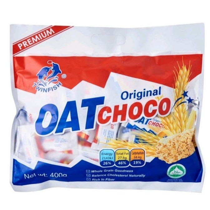 Oat Choco Original Nezline 400g. ข้าวโอ๊ต ช็อกโกชนิดแท่ง รสออริจินัล สูตรดั้งเดิม