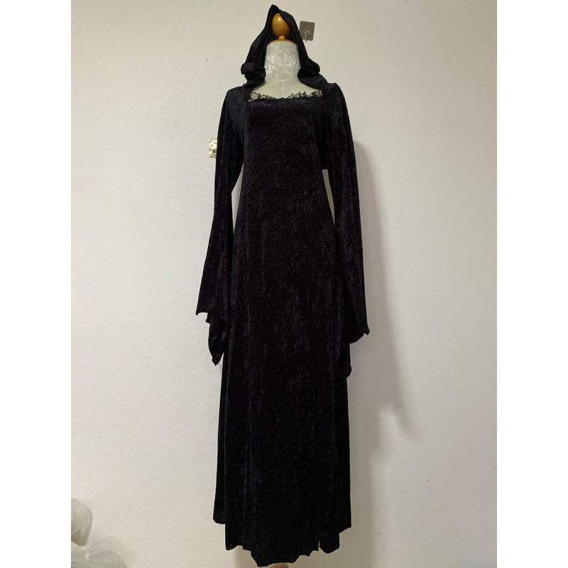 ชุดแฟนซี ชุดคอสเพลย์ผู้ใหญ่มือสอง ชุดแม่มดดำ 1441