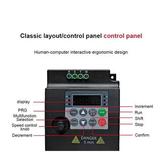 【Local】220V TO 220V Economical VFD Variable Frequency Drive Converter Inverter 380V 3PH อินเวอร์เตอร์ความถี่ 1HP/2HP/3HP