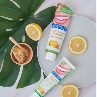 SPARKLE ยาสีฟัน สปาร์คเคิล ดับเบิ้ล เลมอนโซดา (3 หลอด) 100 กรัม สูตร LEMON SODA TOOTHPASTE 100G ฟันขาว ไร้กลิ่นปาก