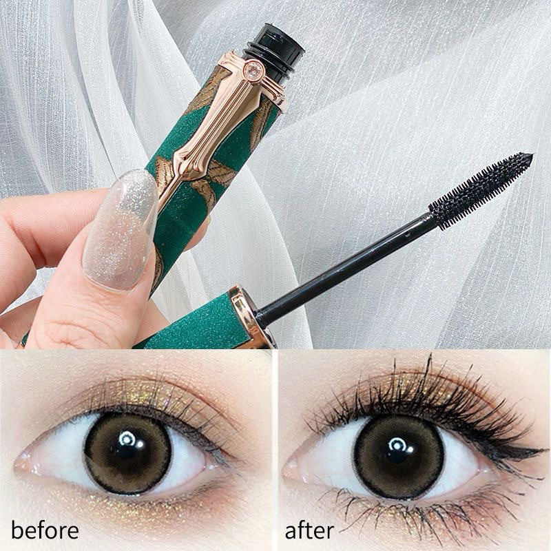 8073 (ใหม่/ของแท้) มาสคาร่า novo hojo curling mascara สูตรกันน้ำ หนา ยาว โค้ง มาสคาร่าเขียว
