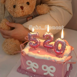 (ร้านไทย ส่งไว ส่งทุกวัน)เทียนวันเกิด เทียนตัวเลข 6 cm ใหญ่แ…