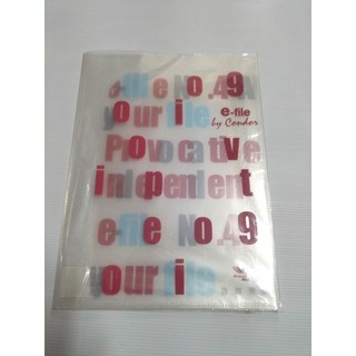 แฟ้มสอดเอกสาร เเบบเปิดได้ e-file A4
