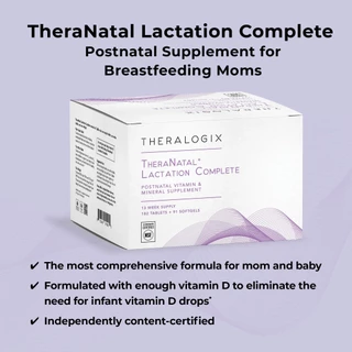 #บำรุงน้ำนม Theranatal Lactation Complete วิตามินบำรุงน้ำนมคุณแม่ by Theralogix #แม่ให้นม #เด็กนมแม่
