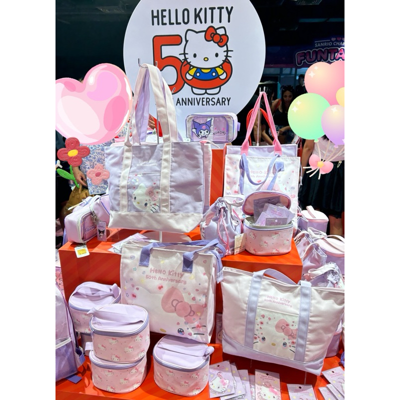 พร้อมส่ง❗️sanrio Helloykitty 50ปี กระเป๋าของแท้จากงานในไทย หิ้วจากชอป
