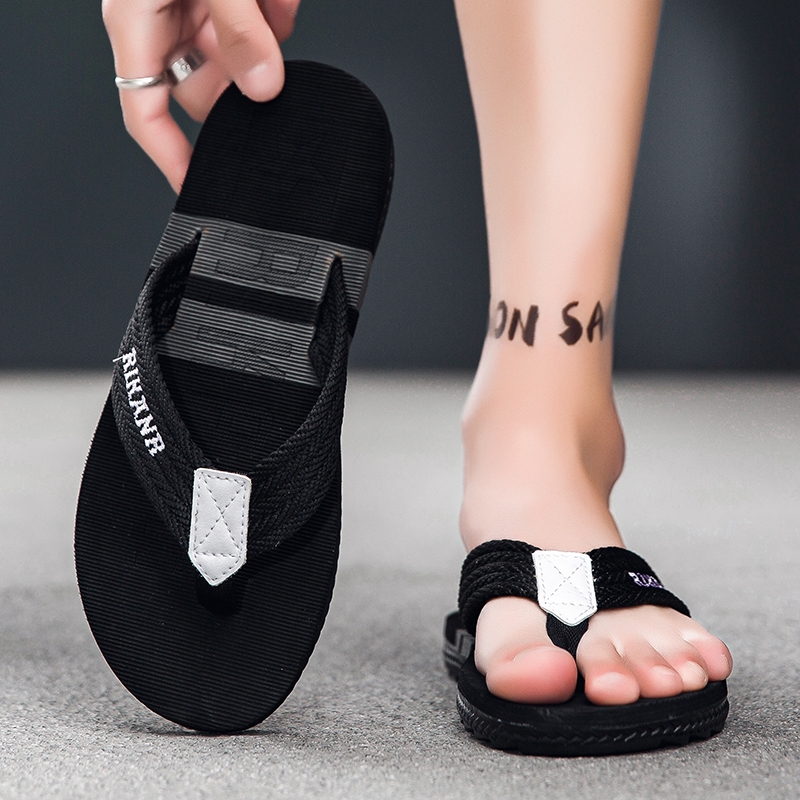 รองเท้าแตะหูหนีบ ทำจากยางพาราแท้ แฟชั่น รุ่นใหม่ ใส่สบาย ไม่ดีดน้ำ A2163