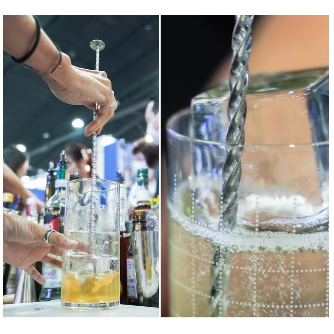 ช้อนคนค็อกเทล ช้อนค็อกเทล สแตนเลส ช้อนคนผสมเครืองดื่ม มี 2 ขนาดให้เลือก 28 ซม. และ 40 ซม. Bar Spoons อุปกรณ์บาร์ - รูปที่ 7