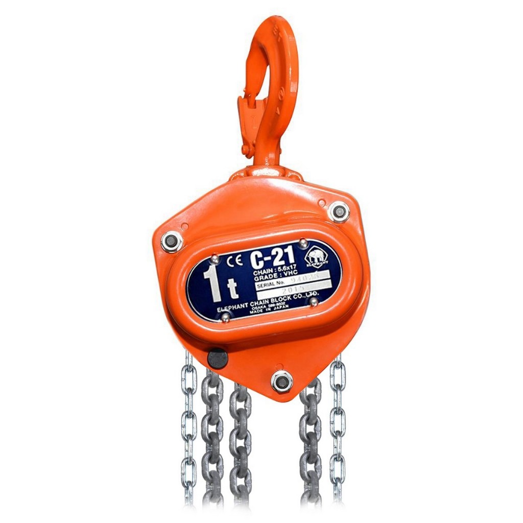 รอกโซ่ รอกสาว รุ่น C-21 1 ตัน ตราช้าง