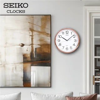 SEIKO CLOCKS นาฬิกาแขวน รุ่น PQA041F ขนาด 15.7 นิ้ว เดินเรียบ สีโรสโกลด์