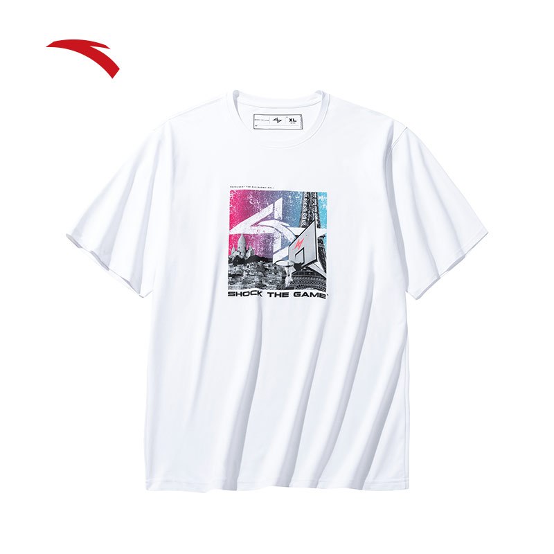 ANTA Shock The Game เสื้อกีฬาแขนสั้นผู้ชาย 1524C1107 Official Store