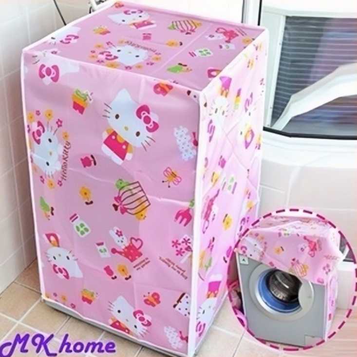 [ส่งจากไทย]MKbrabra ผ้าคลุมเครื่องซักผ้าลายน่ารัก ฝาบน/ฝาหน้า (ขนาดไม่เกิน 7-10 กิโล) C001