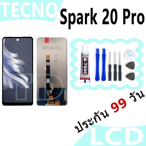 หน้าจอ LCD Display จอ+ทัช Tecno Spark 20 Pro งานแท้ อะไหล่มือถือ จอพร้อมทัชสกรีน Tecno Spark20Pro/KJ6