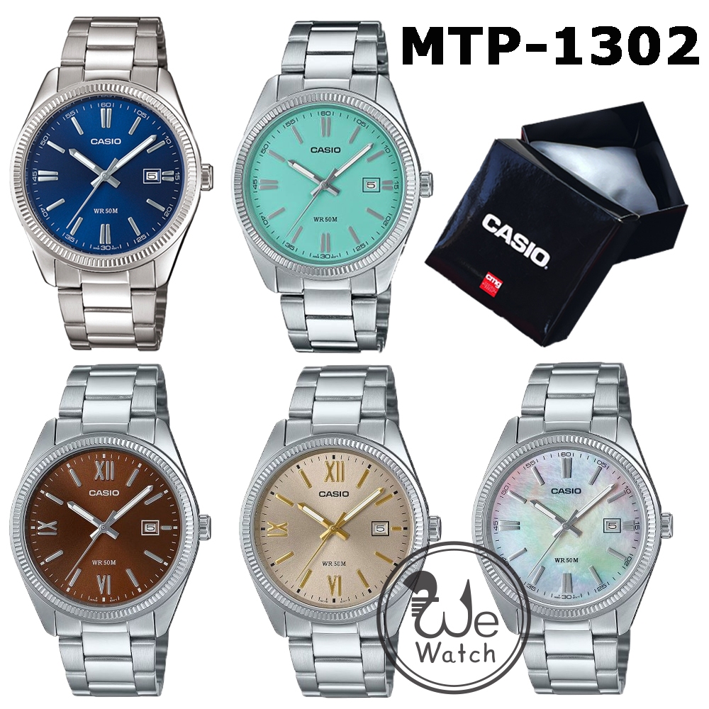 !!ประกัน1ปีและกล่อง CMG!! CASIO รุ่น MTP-1302PD MTP-1302D MTP-1302L MTP-1302SG นาฬิกาผู้ชาย MTP1302D