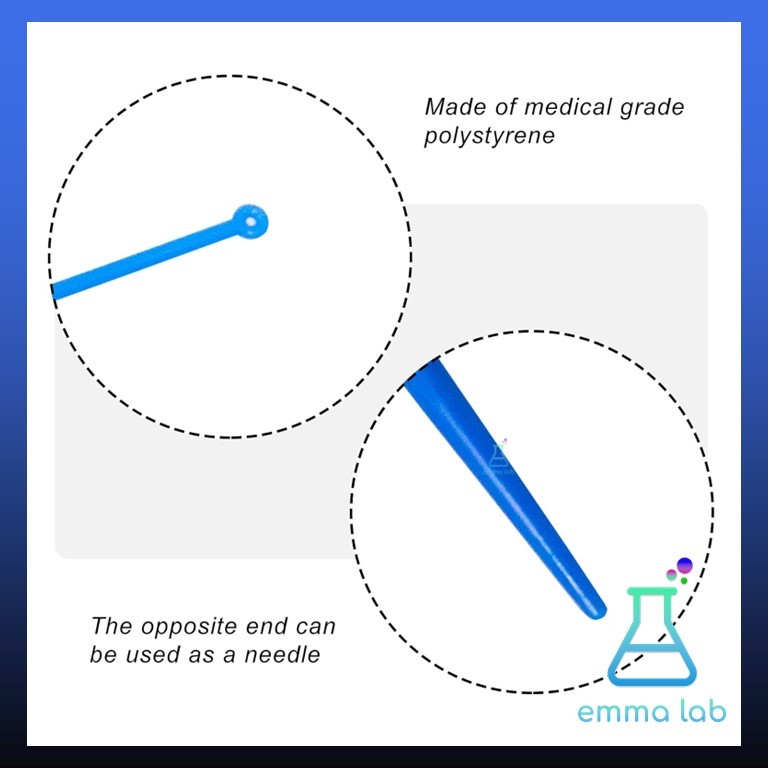 ไม้เขี่ยเชื้อพลาสติกปราศจากเชื้อ ขนาด1,10 ไมโครลิตร ,Sterile Inoculating Loop size 1,10 ul pack 10 ชิ้น อุปกรณ์วิทยาศาสต - รูปที่ 2