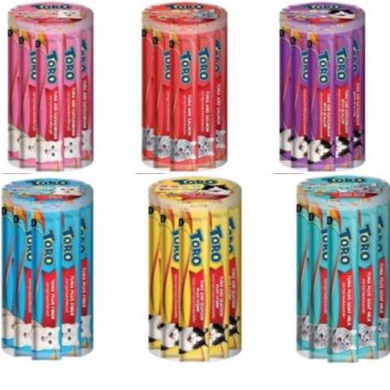 ใหม่ Toro Toro ขนมแมวเลีย โทโรโทโร่ ขนาด 15g x 36 ซอง (กระปุก)
