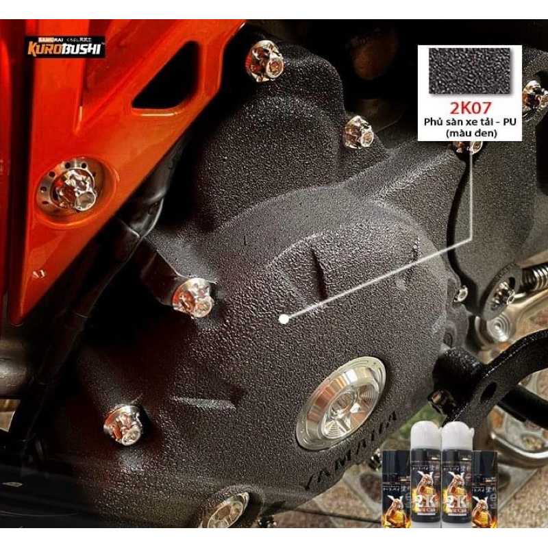 สีสเปรย์ยิงทราย ซามูไร2k07 ยิงทรายสีดำ ยิงทราย2k สีสเปรย์2k ซามูไร