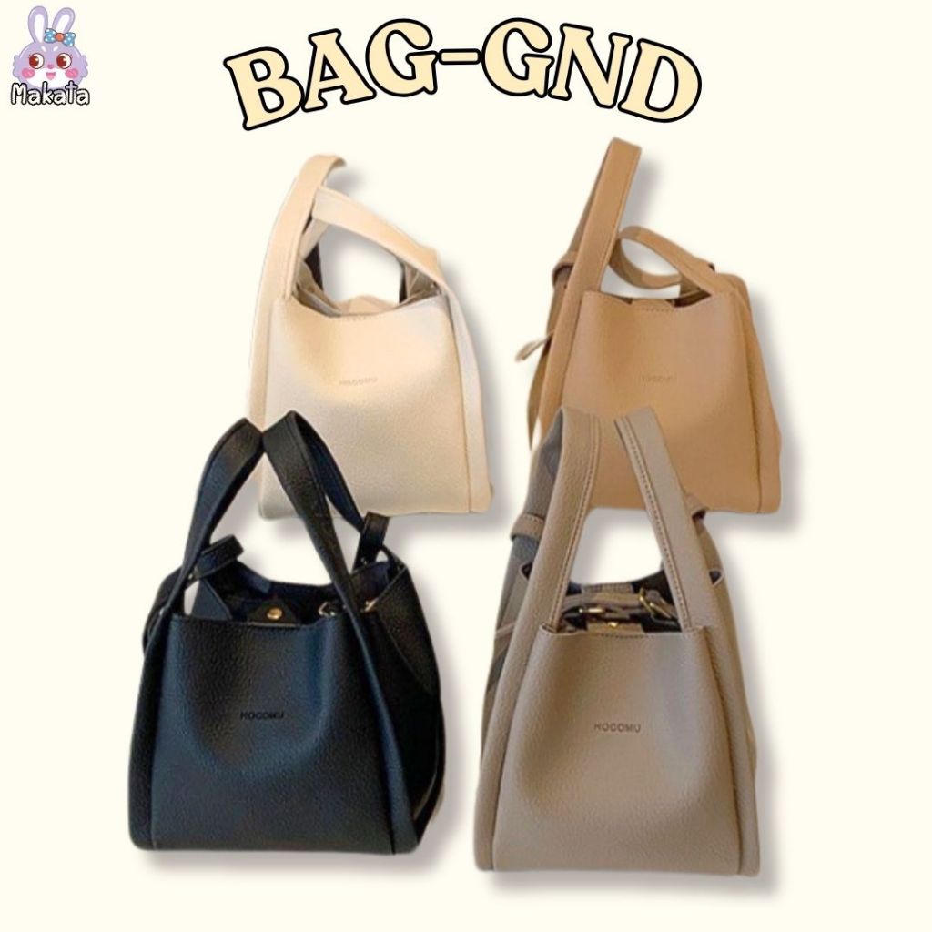 BAG-GND กระเป๋าหนังแฟชั่น สำหรับผู้หญิง แถมใบเล็ก กระเป๋าใส่ของ สินค้าพร้อมส่ง