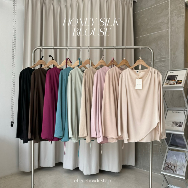 Heartmade - Honey Silk Blouse (สินค้าพร้อมส่ง)