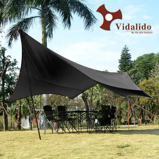Vidalido Aluminium Poles (1คู่)(2ต้น) เสาฟรายชีท อลูมิเนียม สามารถใช้งานได้หลากหลาย พร้อมถุงจัดเก็บ