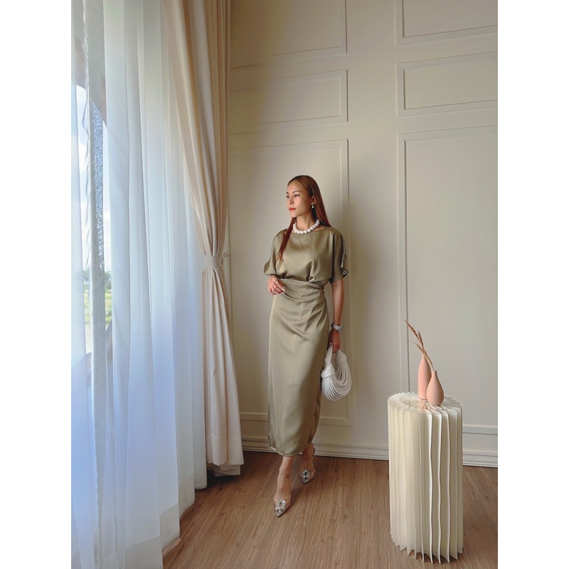 227 MONDAVI SATIN DRESS