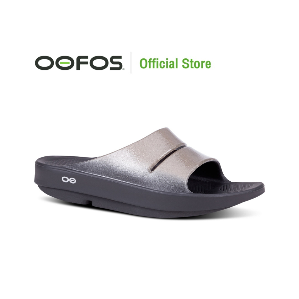 OOFOS Ooahh Luxe Latte (ลาเต้) - รองเท้าแตะเพื่อสุขภาพ นุ่มสบายเท้าด้วยวัสดุอูโฟม บอกลาปัญหาสุขภาพเท้า