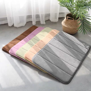 CAIY🌟มีพร้อมส่ง พรมเช็ดเท้าพื้นนุ่ม ซับน้ำได้ดี มีหลายสี