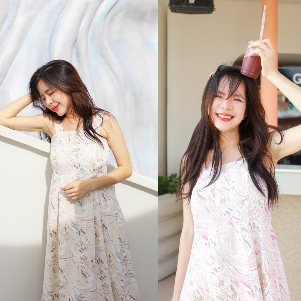 พร้อมส่ง1-2วันถึง somi dress เดรสดอกไม้ ลายดอกไม้