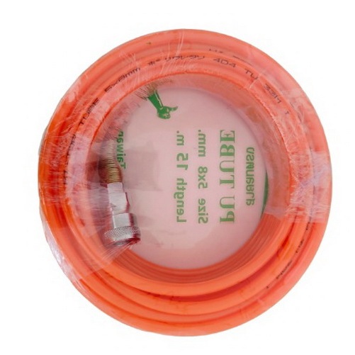 สายลมตรง 15 เมตร ขนาด 5x8 mm. แถมฟรีคอปเปอร์ 2 ด้าน HI-TOP สายลม PU ของแท้