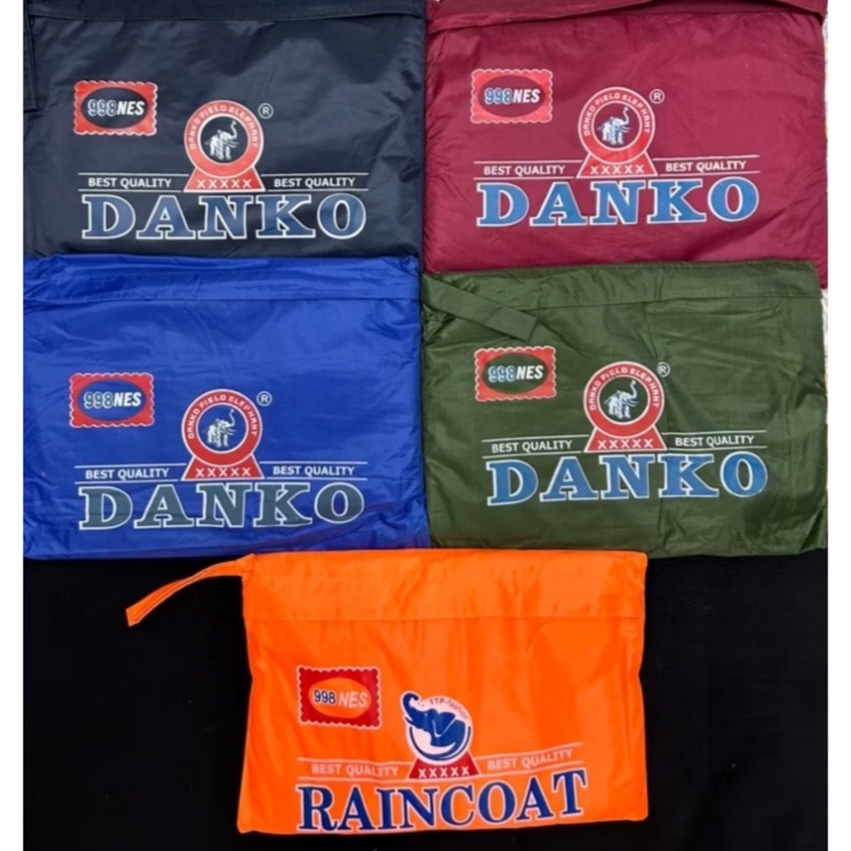 พร้อมส่ง!!! เสื้อกันฝนคลุมยาว 998 DANKO มีหมวก พร้อมสาบหน้า+กระดุม