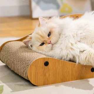 Winky wink🐱ที่ลับเล็บแมว ที่นอนแมว แบบโซฟา ของเล่นแมว กระดาษลูกฟูก สำหรับแมวทุกวัย ประกอบง่าย บ้านสำหรับสัตว์เลี้ยง