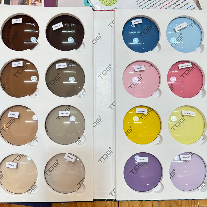 เลนส์ย้อมสีTOGสั่งLab พิเศษ