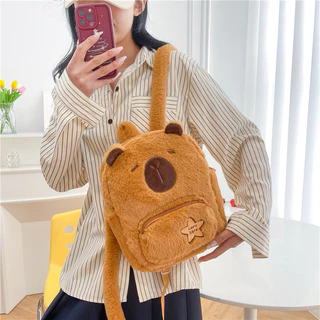 (โค้ดลด30%)พร้อมส่งในไทย🇹🇭 กระเป๋าสะพายหลัง คาปิบารา Capybara bag กระเป๋าคาปิบารา