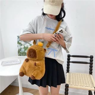 (โค้ดลด30%)พร้อมส่งในไทย🇹🇭 กระเป๋าสะพายหลัง คาปิบารา Capybara bag กระเป๋าคาปิบารา