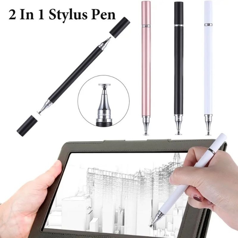 Stylus ปากกาทัชสกรีน 2in1 สำหรับจอมือถือ tablet ทุกรุ่น Android Apple