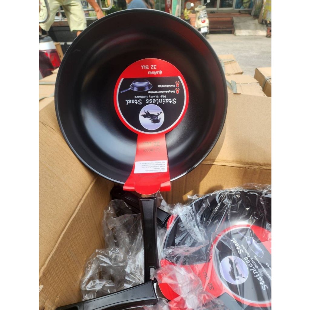 ส่งทันที กระทะ ตราม้า รุ่นพิเศษ Stainless Steel 32cm.