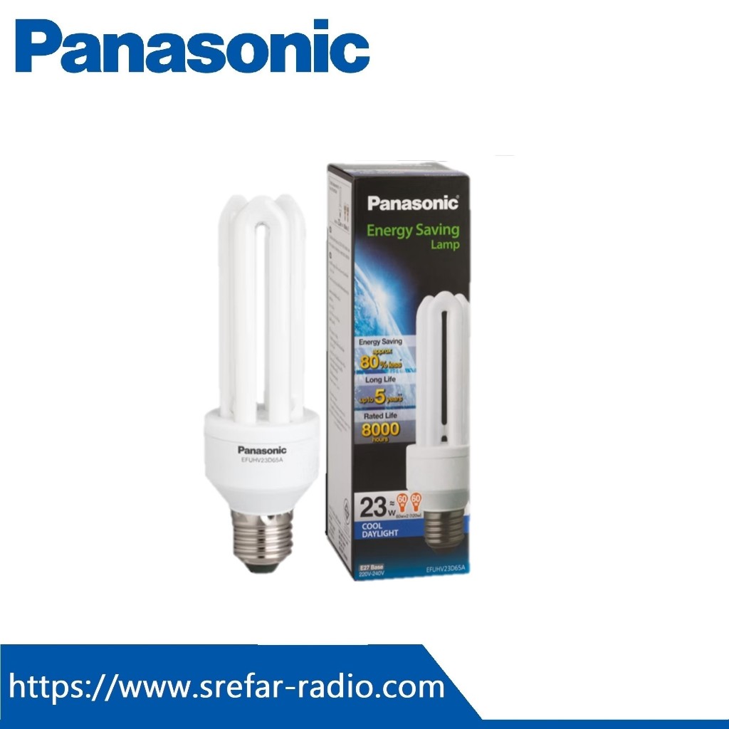 Panasonic หลอดฟลูออเรสเซนต์ E-SAVING 3U 23W แสงสีขาว EFUHV23D65A